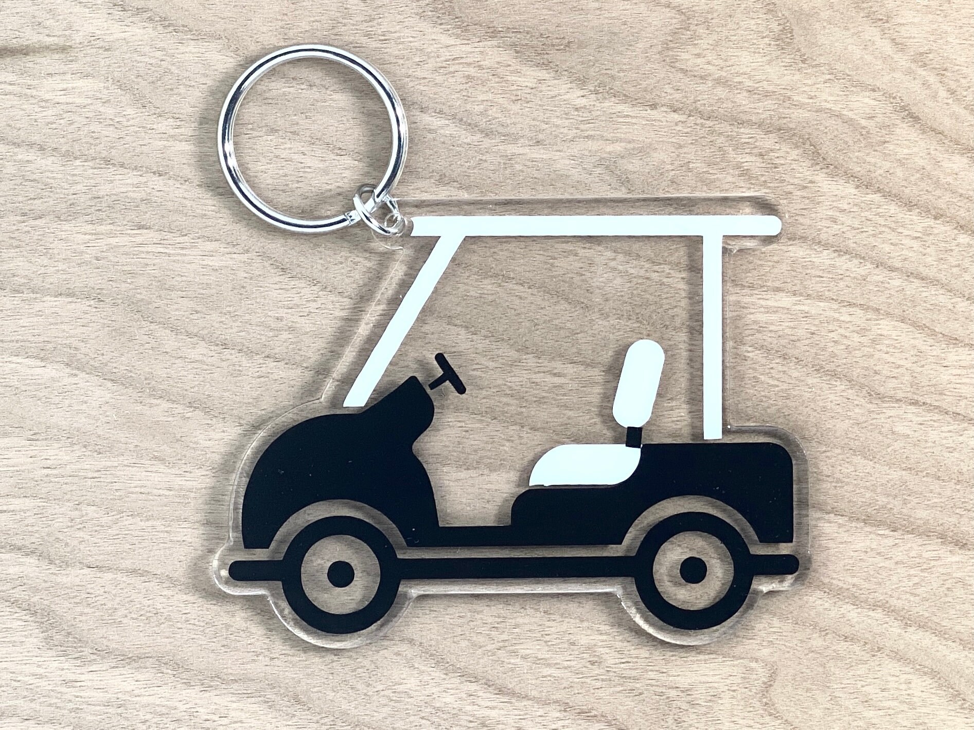 Golf Cart Keychain Golfers Key Ring Golfer Gift Etsy.de