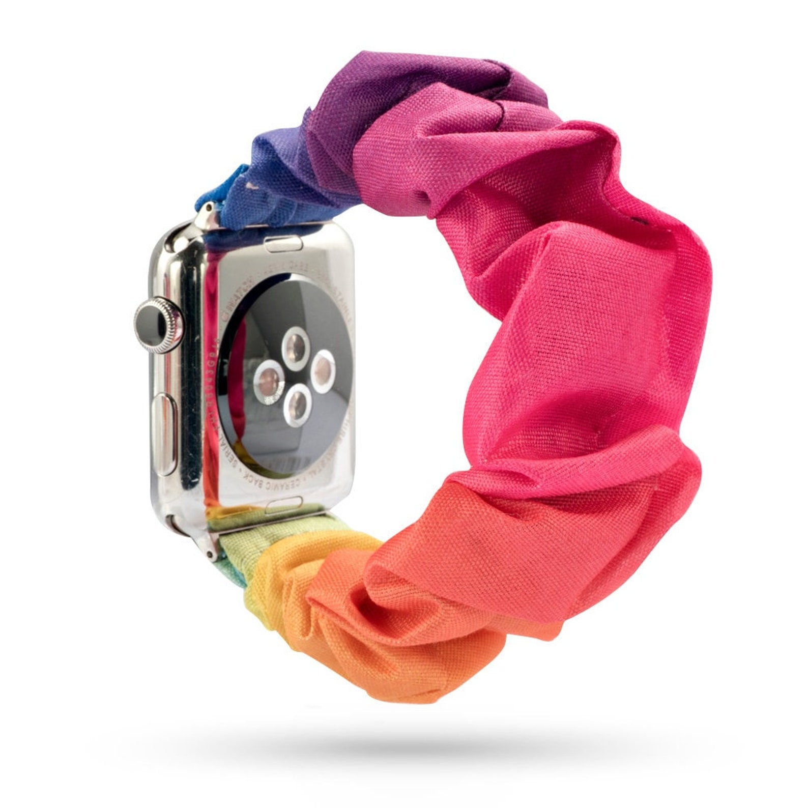 Smart Watch SCRUNCHIE Band / Rainbow Watch Band / Compatible Etsy