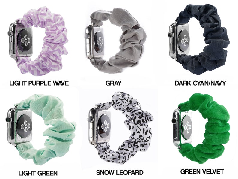 Smart Watch SCRUNCHIE Band / Rainbow Watch Band / Compatible Etsy