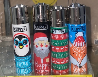 Lot de 4 briquets CLIPPER collection Constellation Faith pas cher