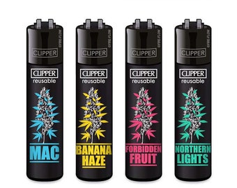 PLANT STRAINS CLIPPER Lighters - Buy Individual Lighters or Whole Set -  Unique Funny Cool Lighter Clippers Collection Set