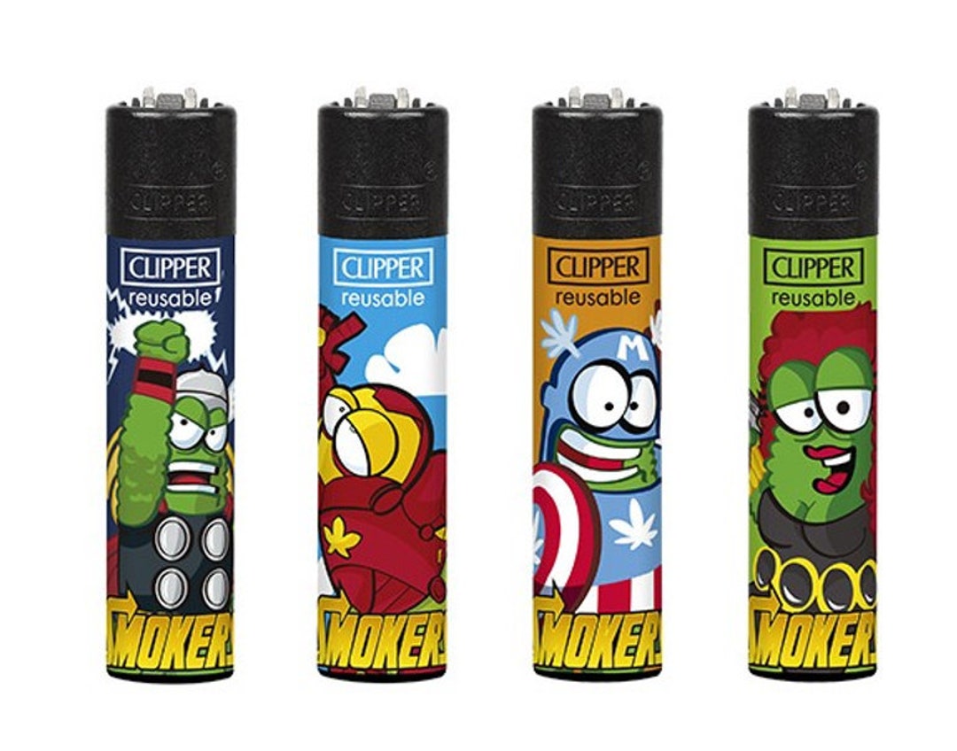 MARVELOUS AVENGERS Style CLIPPER Lighters Buy Individual Lighters or