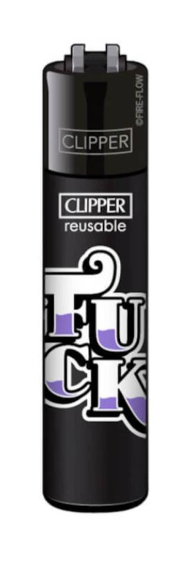 Rude Clipper Lighters: Funny F*ck Word Design - Individual or Set