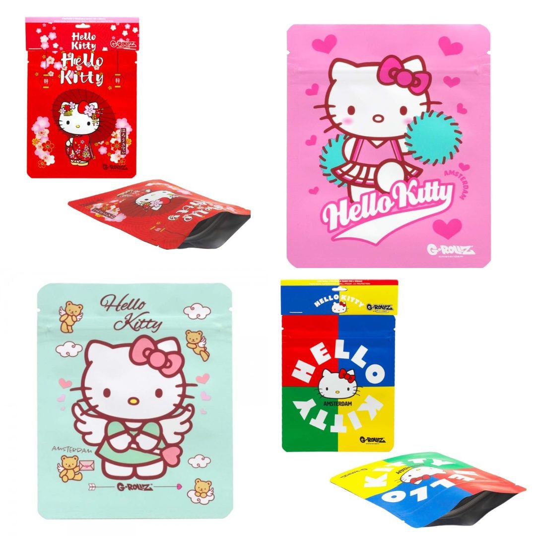 HELLO KITTY Smell Proof Bags - 100x125mm Bags - Smokers Stash