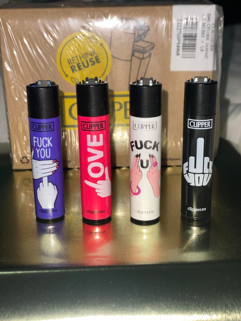 F*CK YOU CLIPPER Lighters - Buy Individual Lighters or Whole Set - Unique Funny Cool Lighter Clippers collection set 