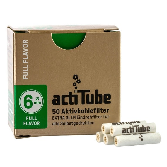activated carbon cigarette filter ACTITUBE CHARCOAL FILTERS - 6mm Extra Slim Activated Carbon Filters - Smoking  Filter Tips Roach Etc
