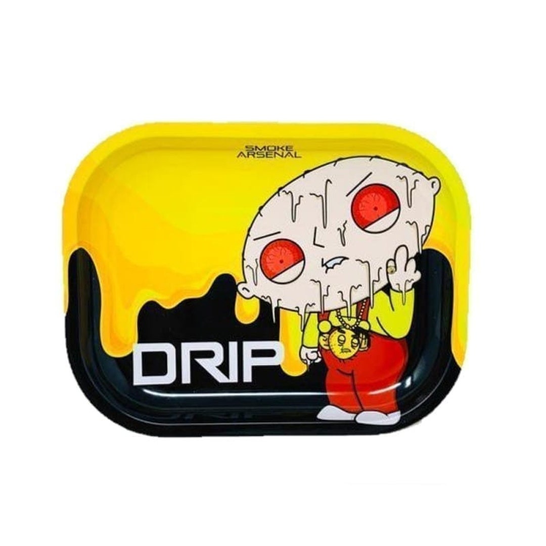 STEWIE DRIP Metal Rolling Tray Small Joke Gift Roll Tray for Your Rolling Papers, Grinder Etc Etsy