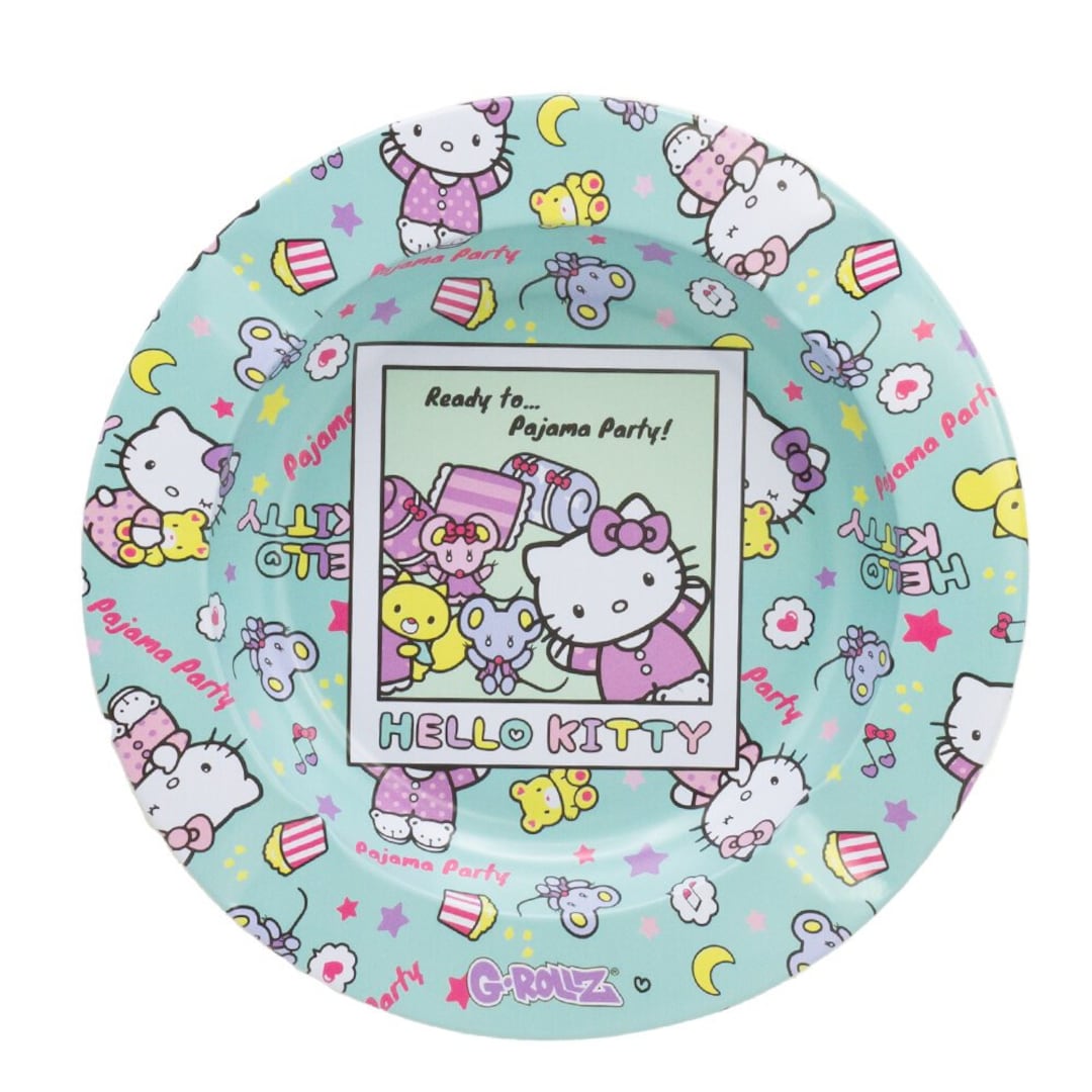 HELLO KITTY ASHTRAY pyjama Party Design Ash Tray by Grollz Metal Ashtrays and Gifts Amsterdam