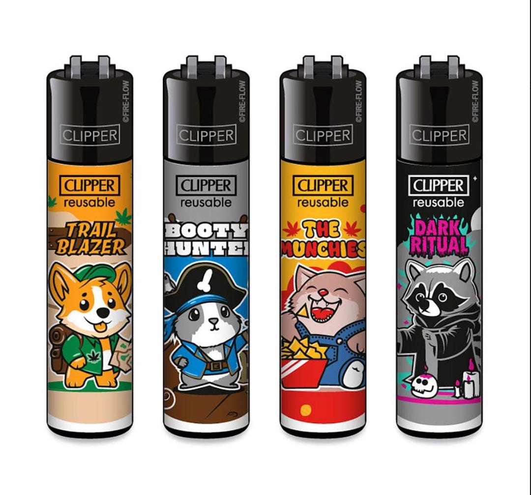 ANIMAL BUDDIES CLIPPER Lighters - Buy Individual or Whole Set