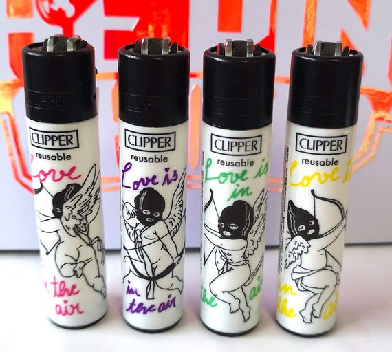 4 encendedores CLIPPER DAILY HANDS - Influencers Unique Funny Cool  Clippers Lighter Clippers set de colección