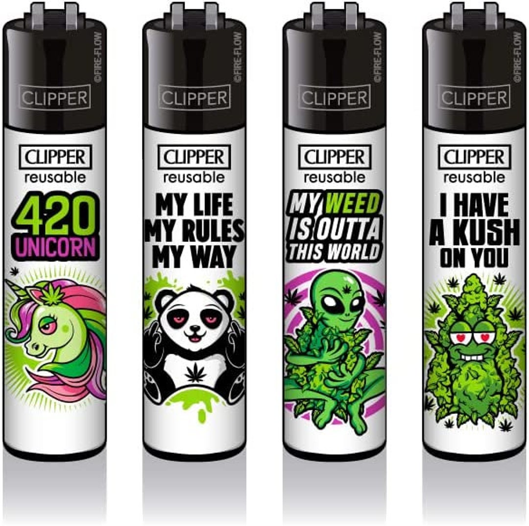 Super Rare 420 CLIPPER Lighters Panda, Alien, Unicorn Buy Individual or
