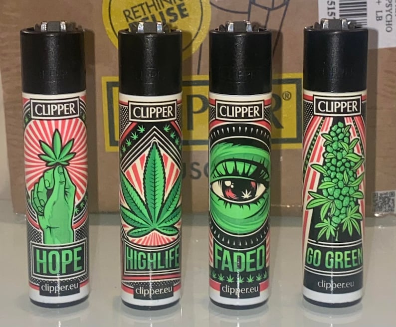 4 x PROPAGANJA PROPAGANDA CLIPPER Lighters Unique Funny Cool Clippers Lighter Clippers collection set 