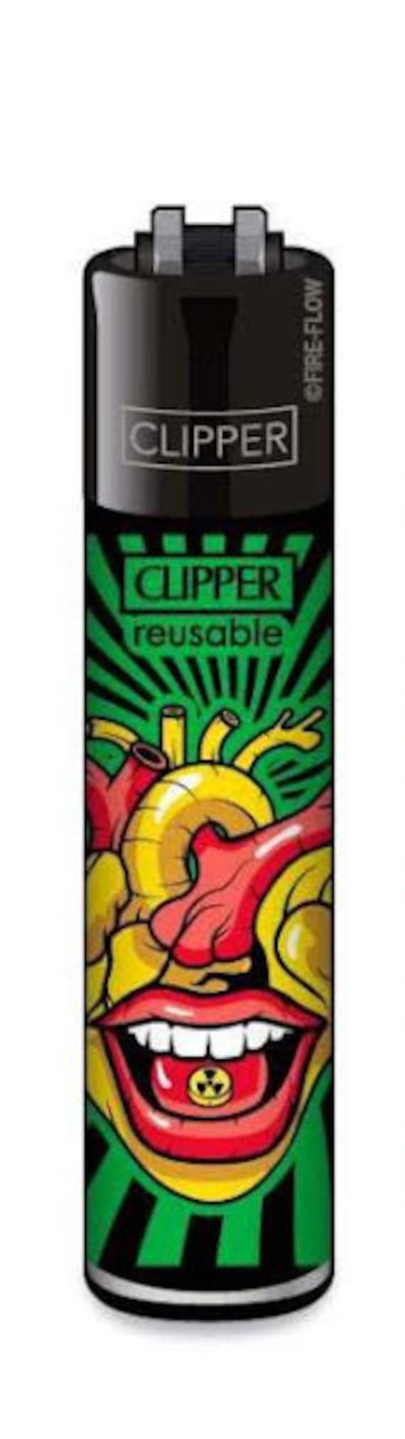 TABAC DU BASSIGNY - Lot de 4 Briquets Clipper - Mutant Flowers - 30818 TABAC DU BASSIGNY - Lot de 4 Briquets Clipper - Mutant Flowers - 30818