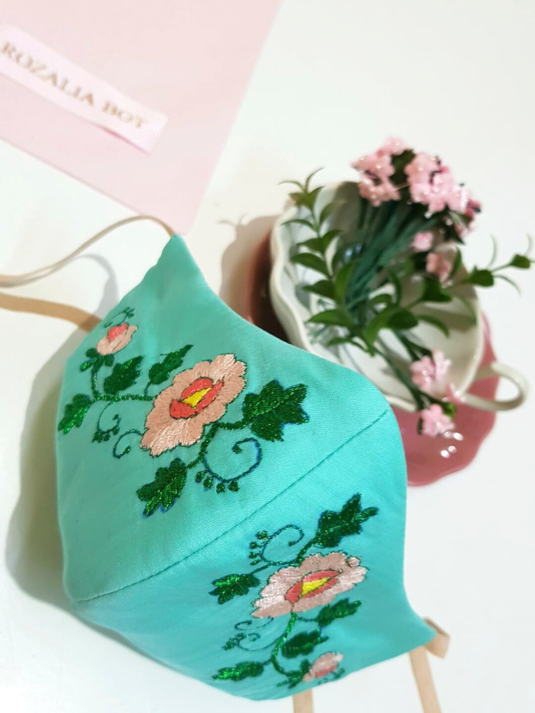 FACE MASK Embroidered Mask Designer Mask Protection Mask Etsy