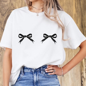 Coquette Shirt, Coquette Bow Shirt, Bow Shirt, Coqutte tshirt, Bow tshirt, Coquette bow tshirt, Bowtie shirt, Ribbon Shirt