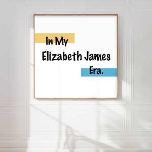 Elizabeth James Wall Art, Parent Trap Wall Art, Digital Download, Digital Wall Art, Digital Print, Printable Wall Art, Dorm Room Wall Art