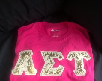 Gold Foil Letter Shirt! —Short sleeve, Long sleeve, Crew neck, or Hoodie