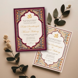 Editable Indian Wedding Invitations Bundle | Hindu Wedding Invite | Traditional and Mehndi Card | Printable | Instant Download | Corjl IWMB