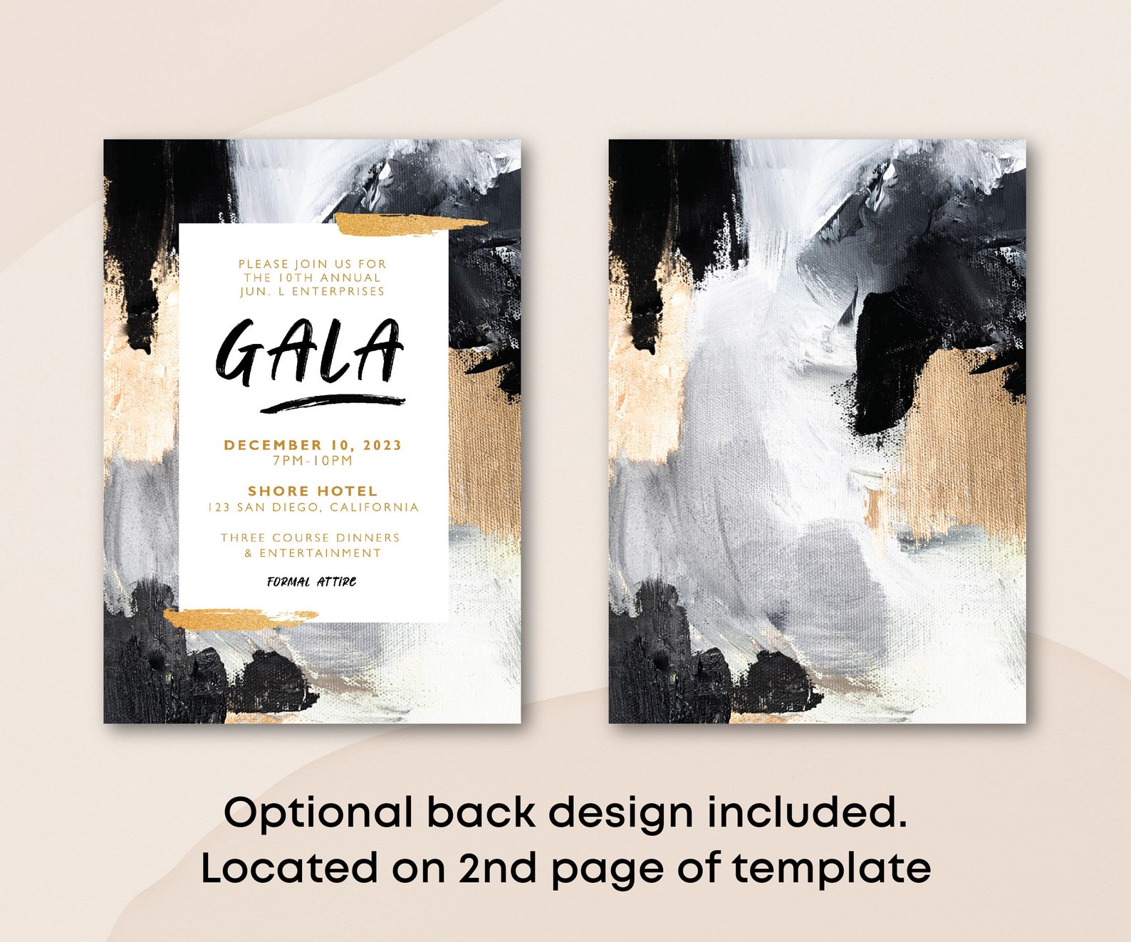 Editable Gala Party Invitation Gala Fundraiser Banquet - Etsy