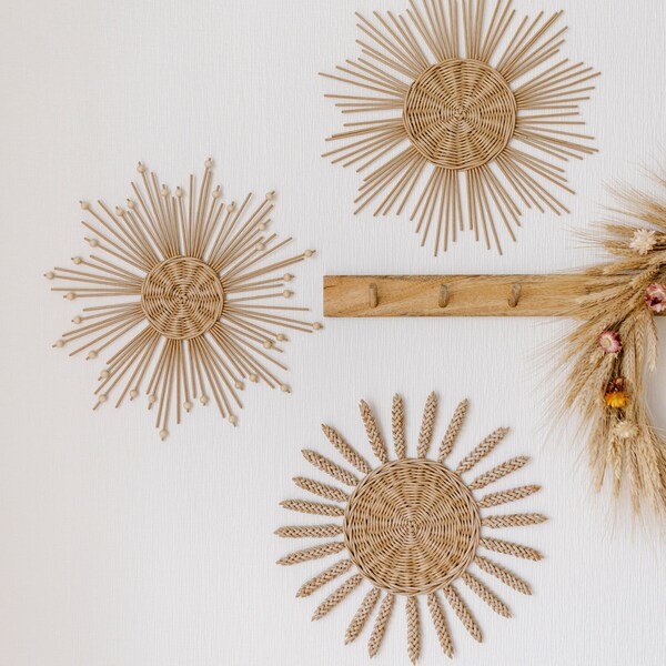 Wicker Wall Decor Etsy