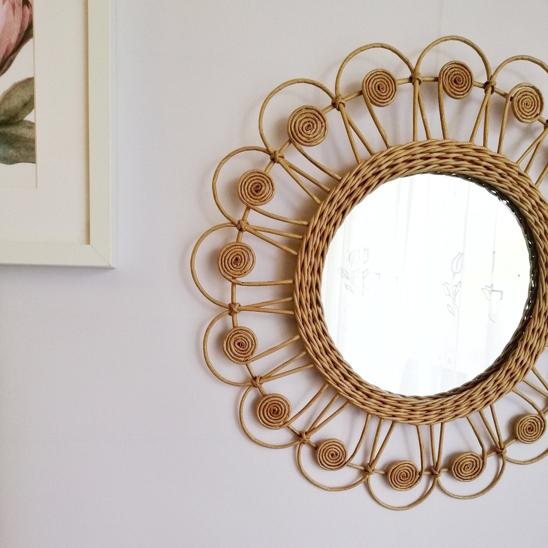 Daisy Nursery Mirror Wall Decor Boho Wall Decor Daisy Room Etsy