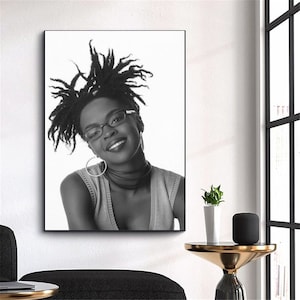 Lauryn Hill, Music Singer Canvas Poster Wall Art Decor Home Decor Frameless