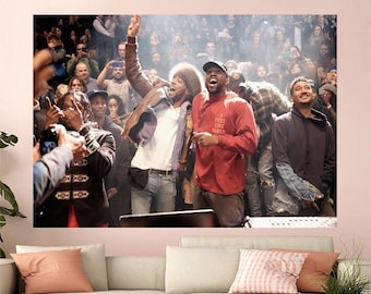 kanye West and Kid Cudi, Music Singer Canvas Poster Wall Art Decor Home Decor Frameless