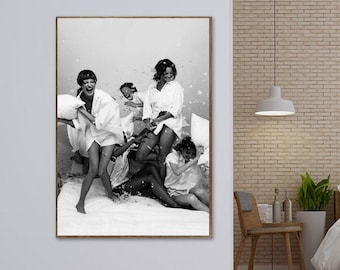 Naomi Campbell,Linda Evangelista,Christy Turlington Music Singer Canvas Poster Wall Art Decor Home Decor Frameless