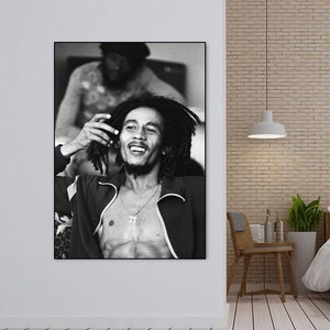 Bob Marley Affiche Musique Toile Affiche Art Mural Décor Maison Décor Sans Cadre