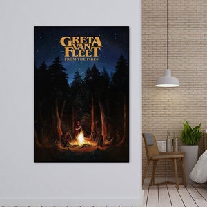 Greta Van Fleet, Music Singer Canvas Poster Wall Art Decor Home Decor Frameless