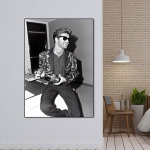 George Michael, Music Singer Canvas Poster Wall Art Decor Home Decor Frameless
