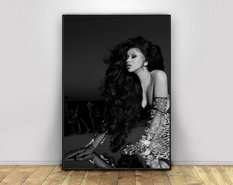 Cardi B Music Singer Canvas Poster Wall Art Decor Home Decor Frameless
