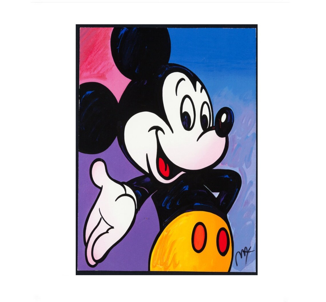Canvas Art'mickey Mouse'home Decor Wall Decor Etsy