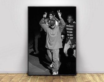 Kanye West, piosenkarz muzyczny, plakat na płótnie, dekoracja ścienna, wystrój domu, bezramkowy