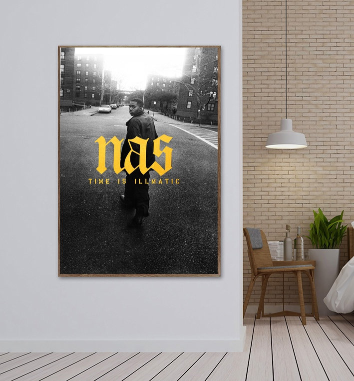 Nas Time Is Illmatic、Nasミュージックシンガーのキャンバスポスター