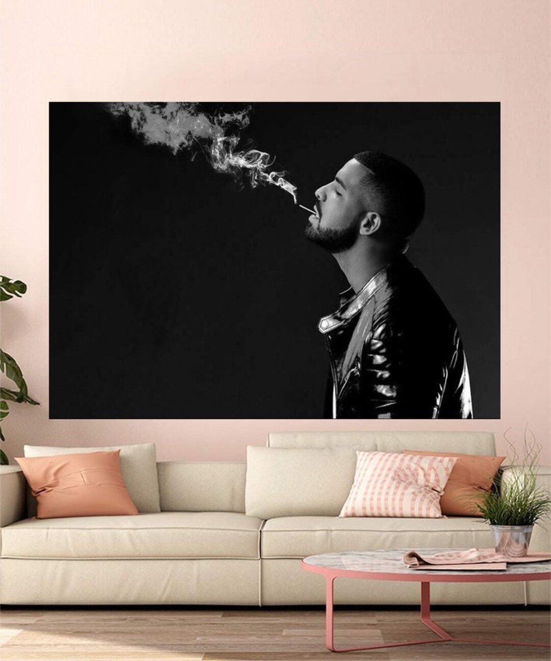 Drake Rapper Decor Drake, Music Singer Canvas Poster Wall Art Decor Home Decor Frameless ...
