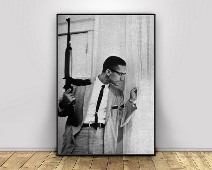 Malcolm X Canvas Poster