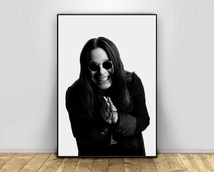 Poster Sur Toile Ozzy Osbourne Album Cover - Décoration Murale 30x45cm Sans Cadre, Série Musiciens Populaires - 5