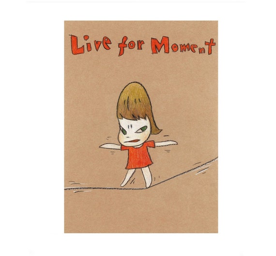 Pop Art,'Live for Moment',Canvas Art Home Decor