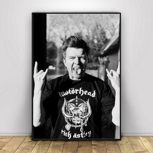 Rick Astley, Music Singer Canvas Poster Wall Art Decor Home Decor Frameless