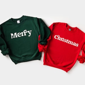 Matching Christmas Couples Shirts, Matching Christmas Sweatshirts, Merry Christmas, Christmas Shirts, Christmas Shirt, Couples Christmas PJ