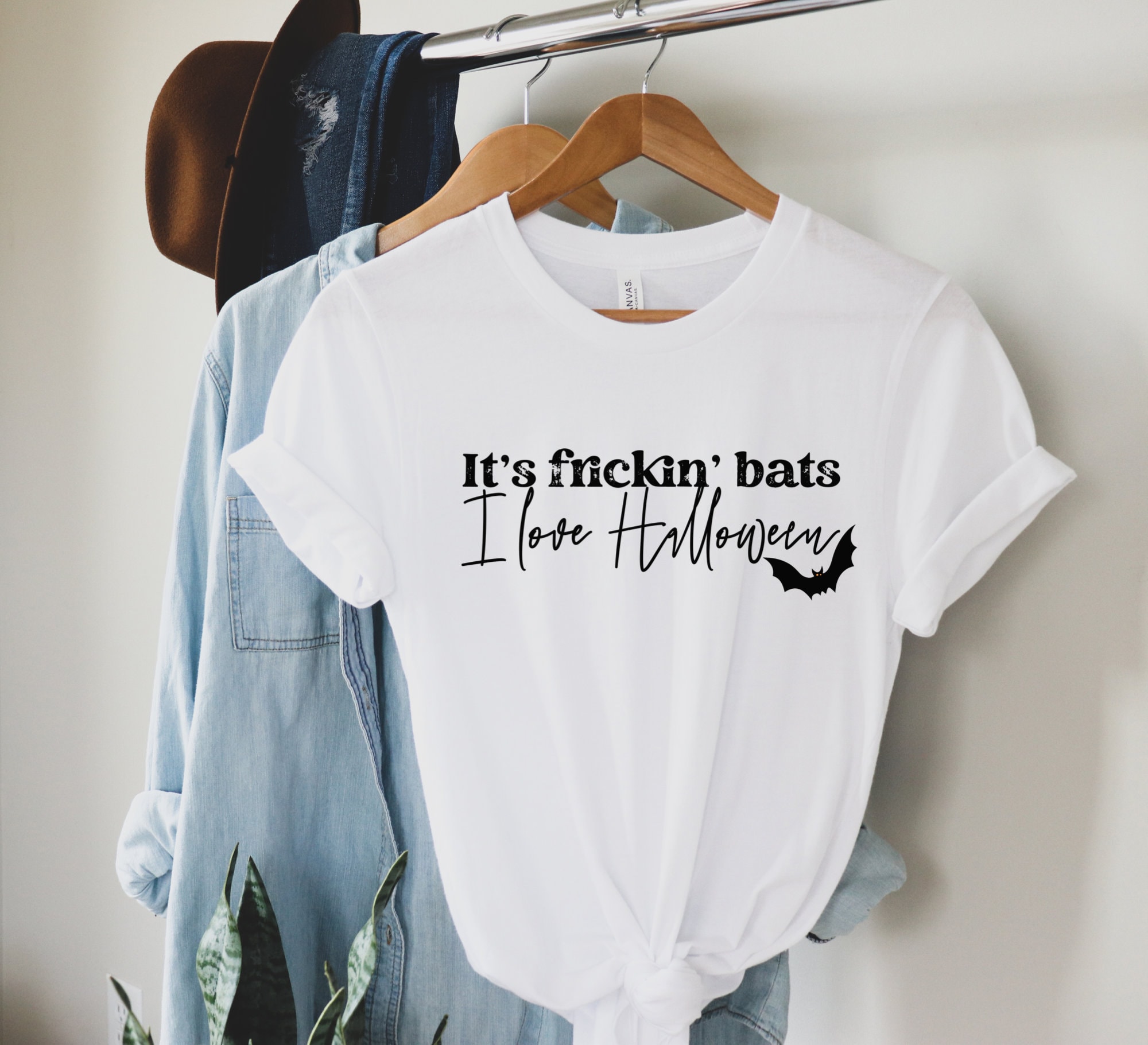 Its Frickin Bats I Love Halloween Funny Halloween Shirts for  Etsy UK