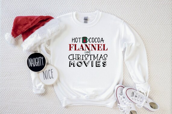 Hot Cocoa Flannel and Christmas Movies 