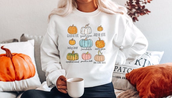 Fall Pumpkin Sweatshirt Fall Sweatshirts for Women Autumn - Etsy