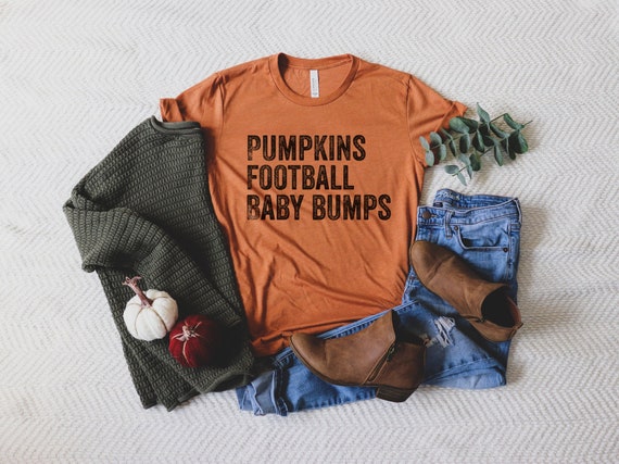 Pumpkin Football Baby Bumps Shirt Fall Maternity Shirt Fall