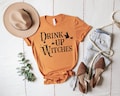 Drink Up Witches Shirt, Funny Halloween Shirts, Funny Wine Halloween Shirts, Fall Apparel, Halloween Witch Shirt ,Halloween Shirts for Women
