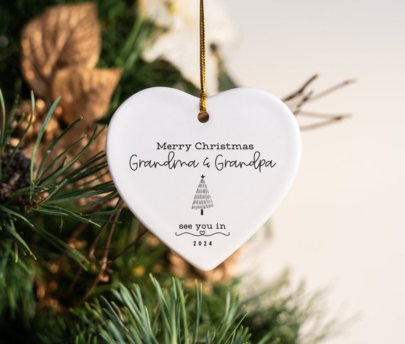 Merry Christmas Grandma & Grandpa - Personalized First Christmas