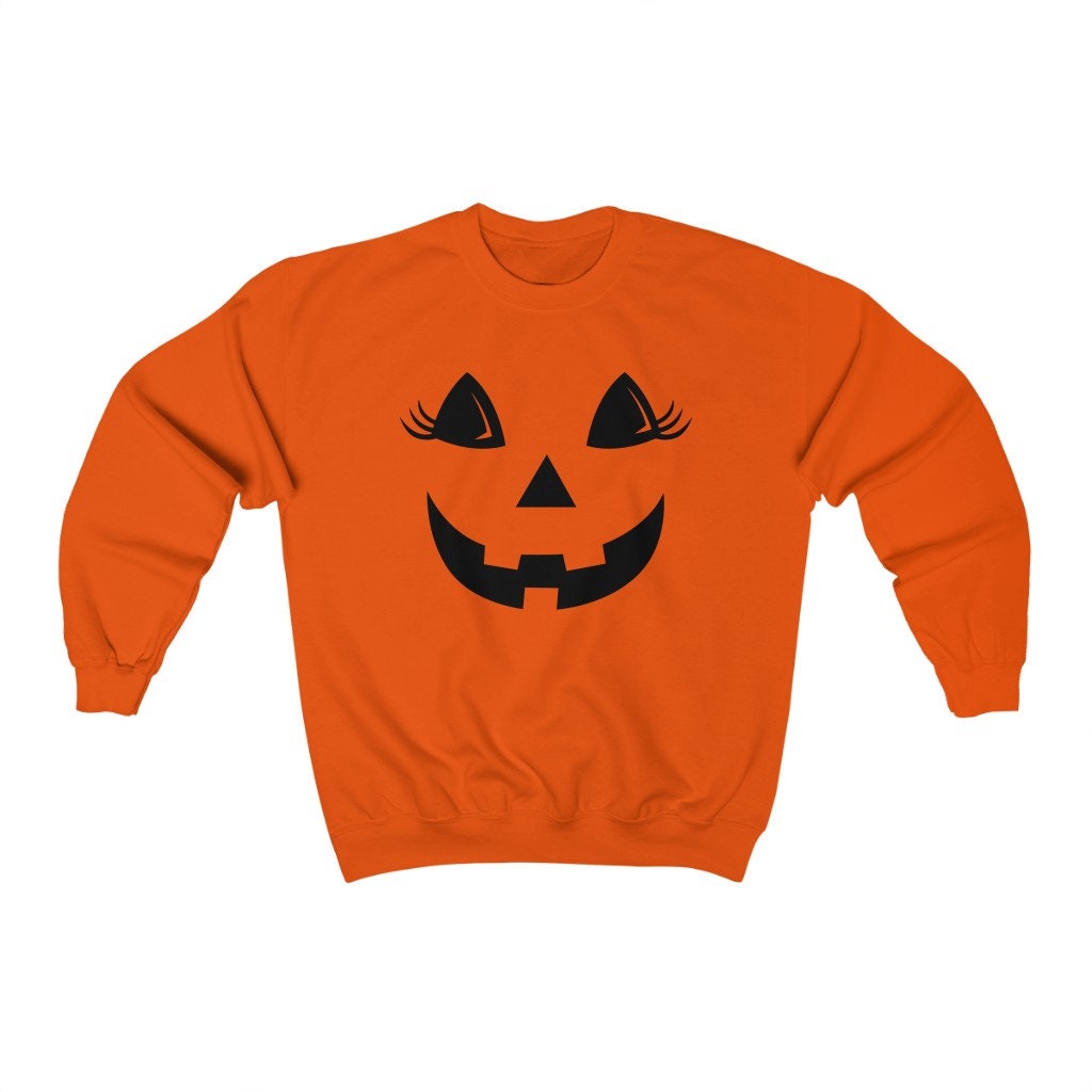 Pumpkin Face Sweatshirt Pumpkin Face Crewneck Fall Apparel - Etsy