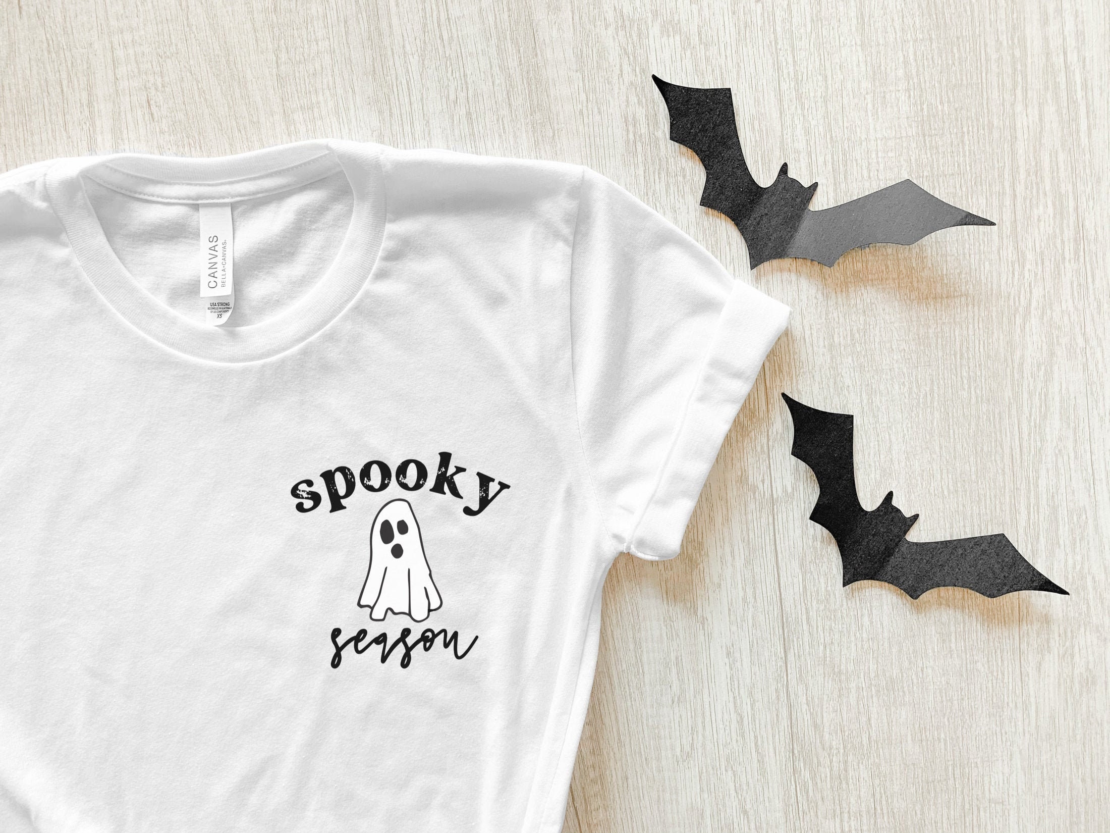 Spooky Season Shirt Embroidered Halloween Shirts for Women Etsy UK