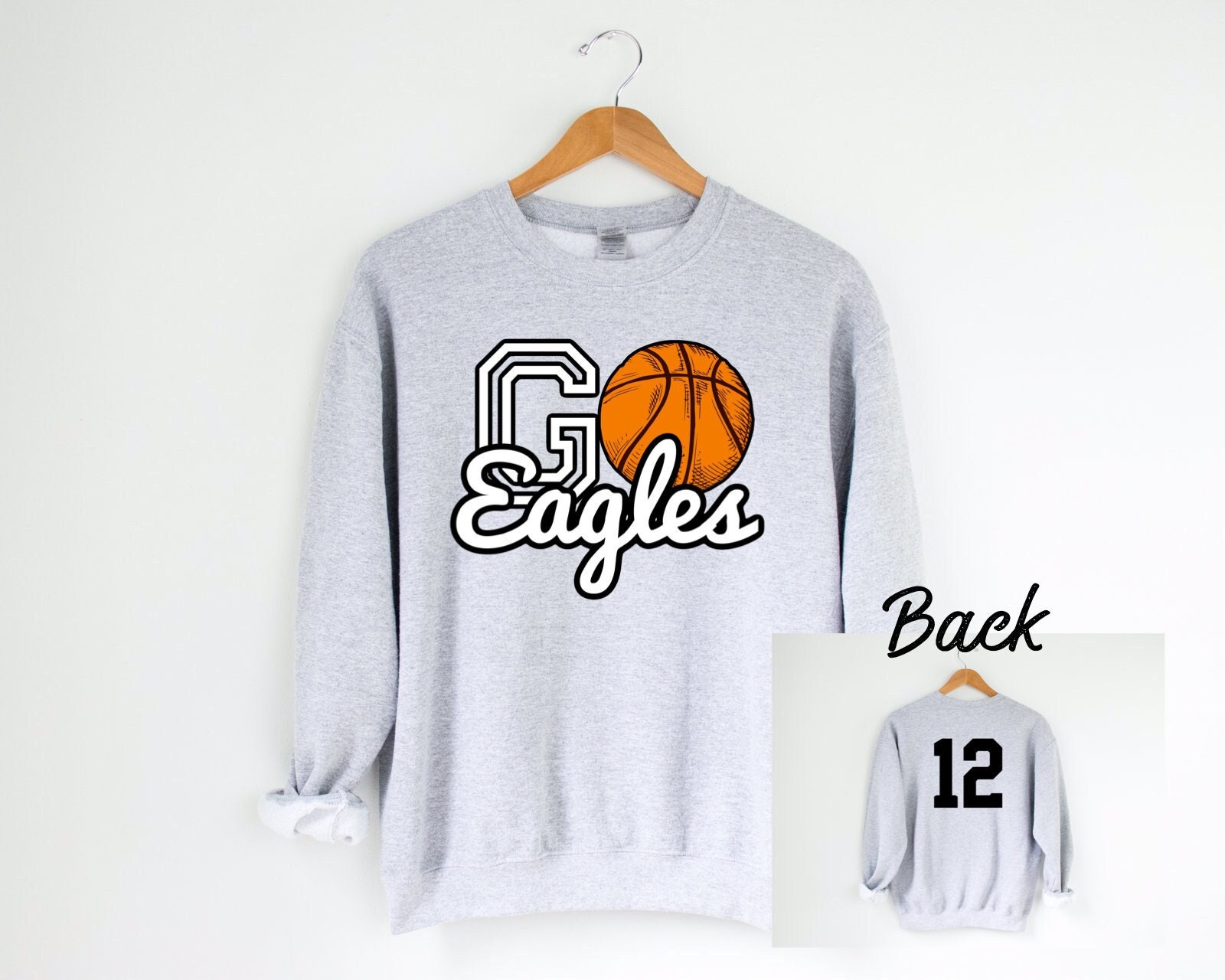 Basketball Sweatshirt Personalized Basketball Sweatshirt 